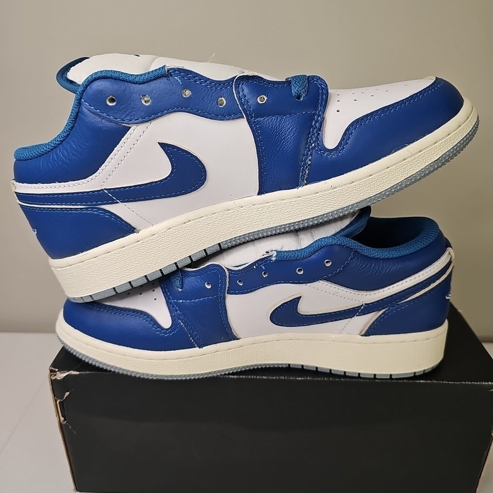 6y 7.5W Nike AIR Jordan 1 Low SE GS 'Industrial Blue' FN9137-141 Brand NEW - Picture 6 of 7